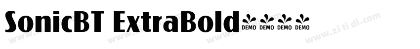 SonicBT ExtraBold字体转换